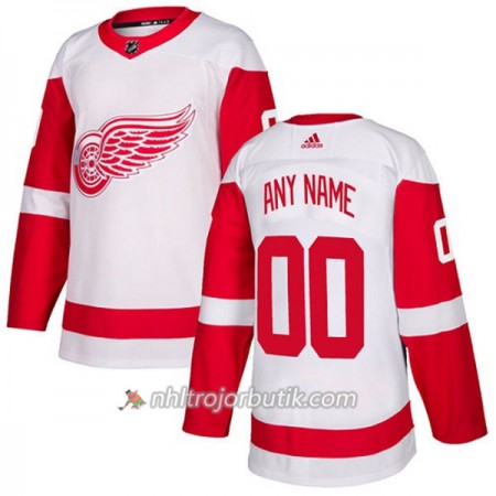 Dame Ishockey Detroit Red Wings Tröja med eget tryck Adidas 2017-2018 Vit Authentic